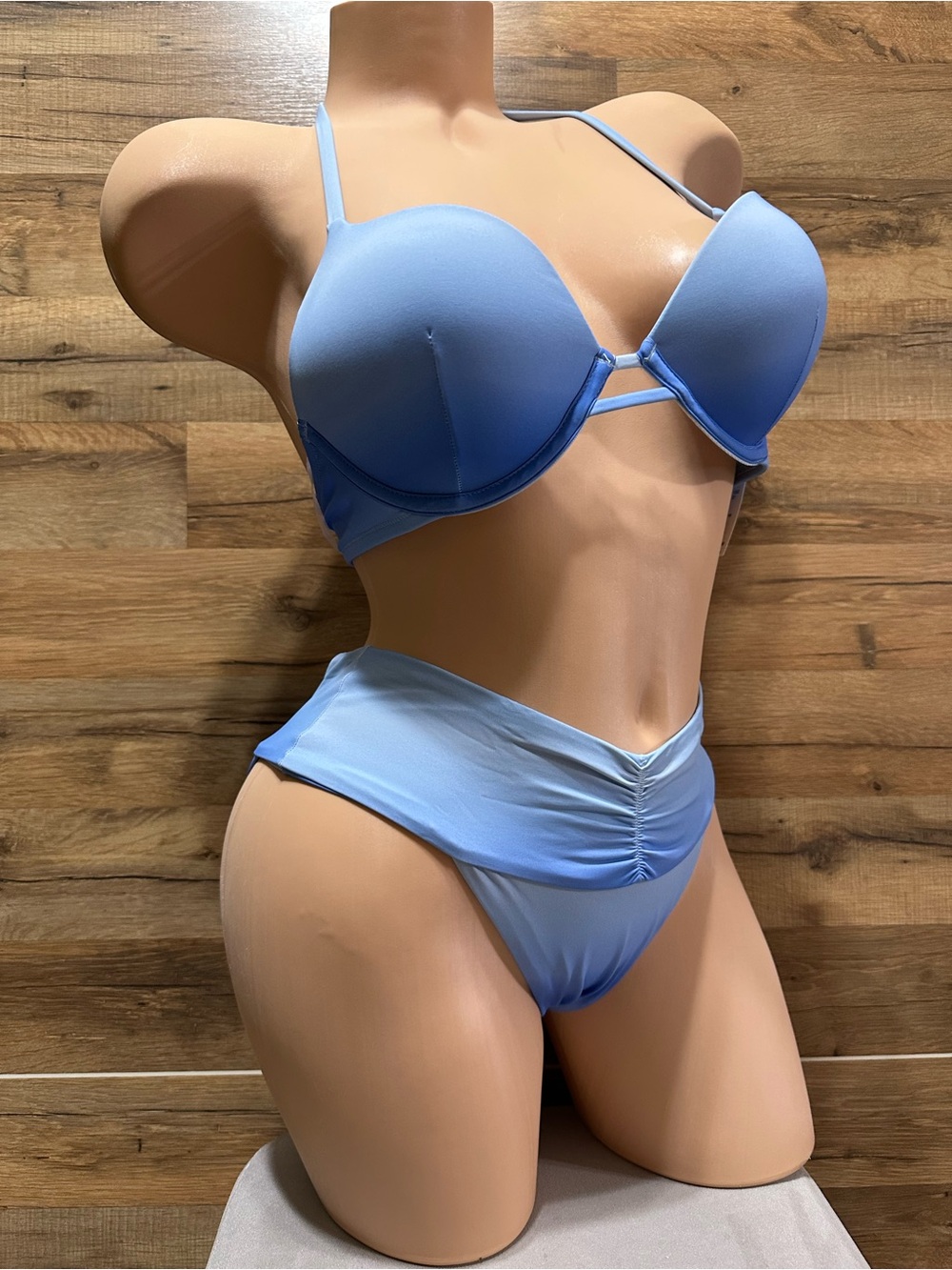 34A 34B S Victoria secret bombshell Light Blue Two-Piece Bikini Set